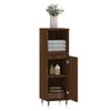 vidaXL Armoire de bain ch&ecirc;ne marron 30x30x100 cm bois d'ing&eacute;nierie