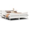 vidaXL Cadre de lit sans matelas blanc 180x200 cm bois massif de pin