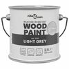 vidaXL Peinture pour bois Gris 2,5 L Impression murale