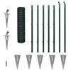 vidaXL Cl&ocirc;ture euro Acier 10x1,2 m Vert