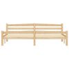 vidaXL Cadre de lit sans matelas bois massif de pin 200x200 cm