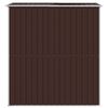 vidaXL Abri de jardin Marron foncé 192x191x223 cm Acier galvanisé