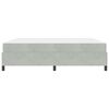 vidaXL Cadre de lit avec matelas Gris clair 180 x 200 cm tissu