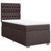 vidaXL Sommier &agrave; lattes de lit avec matelas Marron fonc&eacute; 90x200 cm