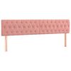 vidaXL T&ecirc;tes de lit Rose 180x7x78/88 cm Velours