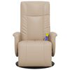 vidaXL Fauteuil inclinable de massage repose-pieds cappuccino