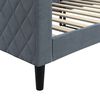 vidaXL Lit de repos gris fonc&eacute; 80x200 cm velours