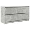 vidaXL Meuble TV gris b&eacute;ton 100x35x54 cm bois d'ing&eacute;nierie