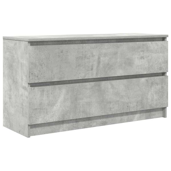 vidaXL Meuble TV gris b&eacute;ton 100x35x54 cm bois d'ing&eacute;nierie