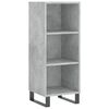 vidaXL Buffet haut Gris b&eacute;ton 34,5x34x180 cm Bois d'ing&eacute;nierie