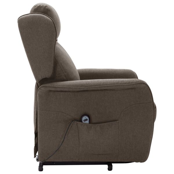 vidaXL Fauteuil Marron Tissu