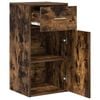 vidaXL Buffet Chêne fumé 38 x 34,5 x 75 cm Bois d'ingénierie
