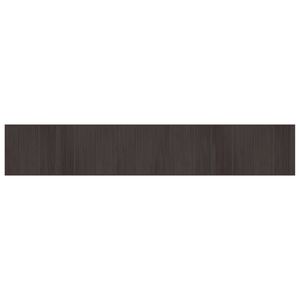 vidaXL Tapis rectangulaire marron fonc&eacute; 70x400 cm bambou