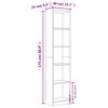 vidaXL Bibliothèque 5 niveaux Chêne marron 40x24x175cm Bois ingénierie