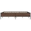 vidaXL Cadre de lit sans matelas ch&ecirc;ne marron 140x190 cm