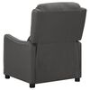 vidaXL Fauteuil de massage inclinable Gris foncé Tissu