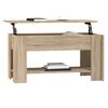 vidaXL Table basse ch&ecirc;ne sonoma 101x49x52 cm bois d'ing&eacute;nierie
