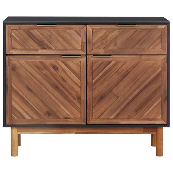 vidaXL Buffet 90x33,5x75 cm Bois d'acacia solide et MDF