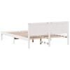 vidaXL Cadre de lit Blanc 140 x 200 cm Bois de pin massif
