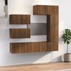 vidaXL Ensemble de meubles TV 6 pcs Ch&ecirc;ne marron Bois d'ing&eacute;nierie