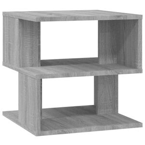 vidaXL Table d'appoint Sonoma gris 40x40x40 cm Bois d'ing&eacute;nierie