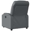 vidaXL Fauteuil de massage inclinable &eacute;lectrique gris similicuir