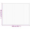 vidaXL Tapis rectangulaire gris 80x100 cm bambou