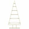 vidaXL Arbre de Noël en métal Doré 150 cm Acier peint par poudre