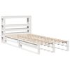 vidaXL Cadre de lit sans matelas blanc 90x190 cm bois de pin massif