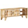 vidaXL Meuble TV 110x30x40 cm Bois massif de manguier