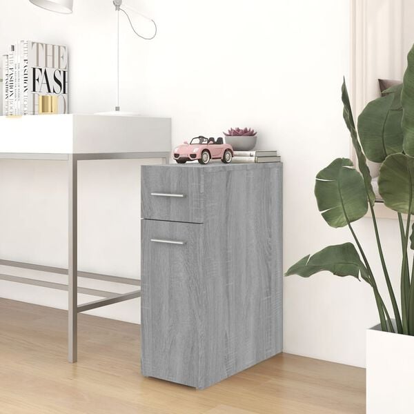 vidaXL Armoire apothicaire Sonoma gris 20x45,5x60 cm Bois d'ing&eacute;nierie