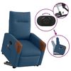 vidaXL Fauteuil de massage inclinable Bleu Tissu