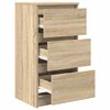 vidaXL Buffet chêne sonoma 37,5x35x76 cm bois d'ingénierie
