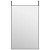 vidaXL Miroir de porte Noir 50x80 cm Verre et aluminium
