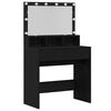 vidaXL Table de Toilette Ch&ecirc;ne noir 80 x 41 x 134,5 cm