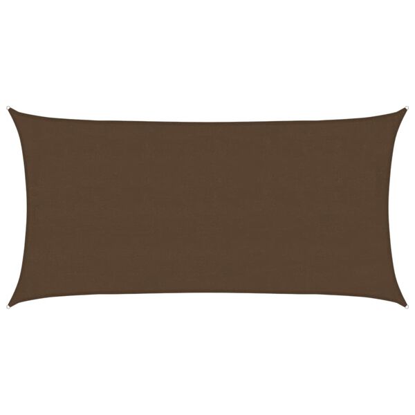 vidaXL Voile d'ombrage 160 g/m&sup2; Marron 4x7 m PEHD