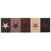 vidaXL Tapis de Cuisine &eacute;toiles rouges 150 x 45 cm 100% Polyamide