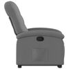 vidaXL Fauteuil inclinable Gris fonc&eacute; Tissu