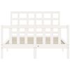 vidaXL Cadre de lit sans matelas blanc 120x200 cm bois de pin massif