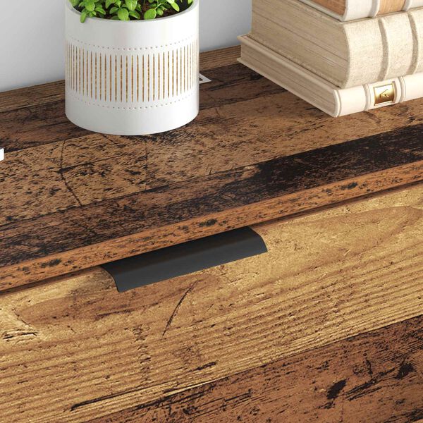 vidaXL Buffet avec tiroir 3 pcs Bois Ancien Bois d'ing&eacute;nierie