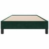 vidaXL Cadre de lit sans matelas vert fonc&eacute; 90x220 cm velours