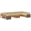 vidaXL Ensembles de canap&eacute;s avec coussin 11 pcs Bois d'Acacia Massif