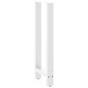 vidaXL Pieds de table de bar Blanc 2 pi&egrave;ces 40 x (100-101) cm Acier
