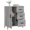 vidaXL Buffet sonoma gris 69,5x34x90 cm bois d'ing&eacute;nierie