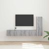 vidaXL Ensemble meuble TV 3 pcs Gris Sonoma Bois d'ing&eacute;nierie