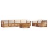 vidaXL Ensemble de canap&eacute;s d'ext&eacute;rieur 7 pcs Naturel