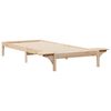 vidaXL Cadre de lit avec tables de chevet Naturel 80 x 220 cm
