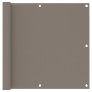 vidaXL &Eacute;cran de balcon Taupe 90x300 cm Tissu Oxford