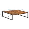 vidaXL Table basse 140x140x40 cm Bois solide