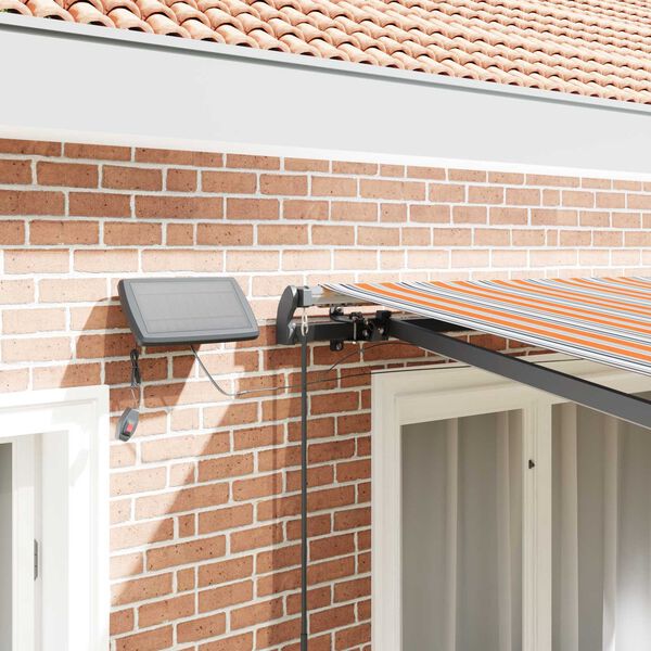 vidaXL Auvent R&eacute;tractable Multicolore 350 x 250 cm tissu